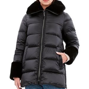 New - Dawn Levy Dawn and Shearling Jacket Size Medium